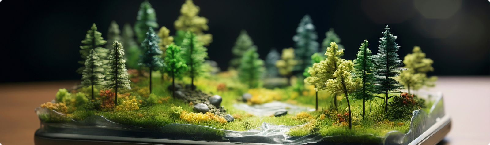 미니어처 숲 생태 모형